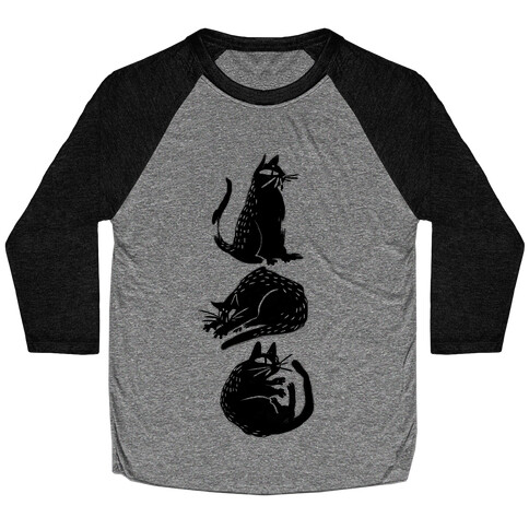 Cat Shapes Baseball Tee