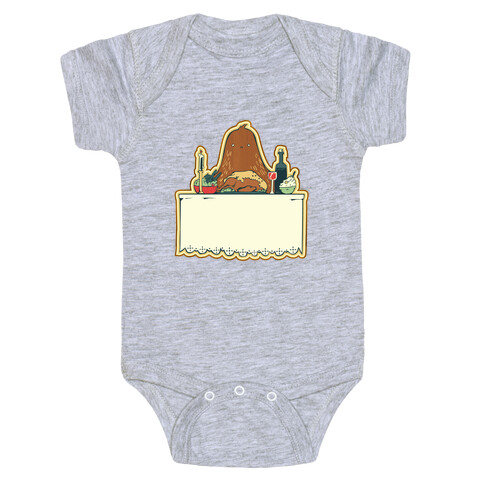 And Big Foot dined alone Baby One-Piece