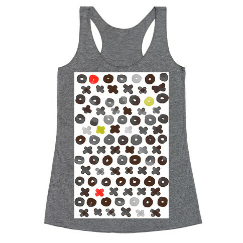 XOXO Hugs and Kisses Pattern Racerback Tank Top