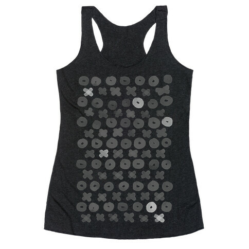 XOXO Hugs and Kisses Pattern Racerback Tank Top