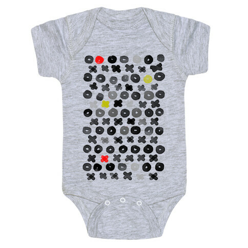 XOXO Hugs and Kisses Pattern Baby One-Piece