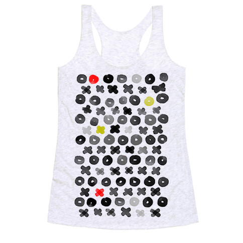 XOXO Hugs and Kisses Pattern Racerback Tank Top