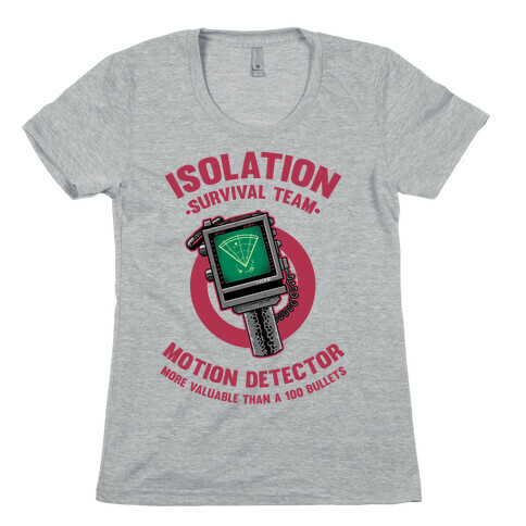 Isolation Survival Team Motion Detector Womens T-Shirt