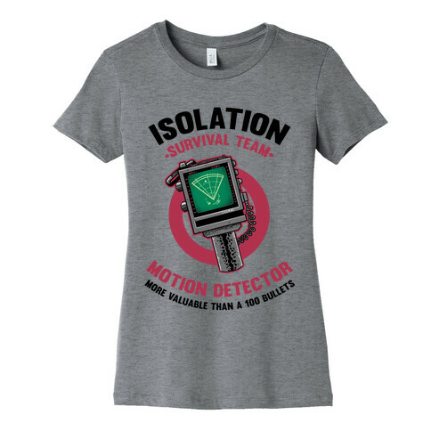 Isolation Survival Team Motion Detector Womens T-Shirt