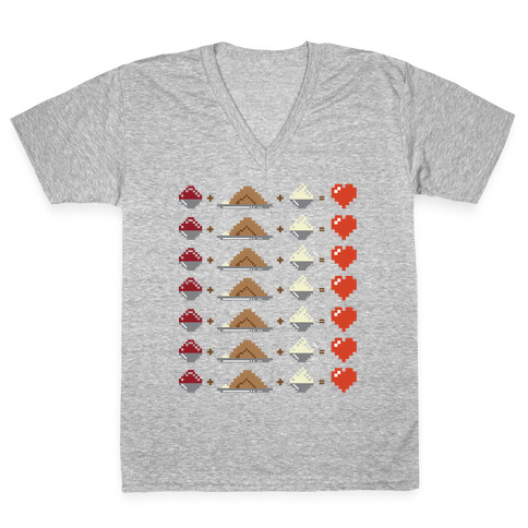 I love Thanksgiving V-Neck Tee Shirt