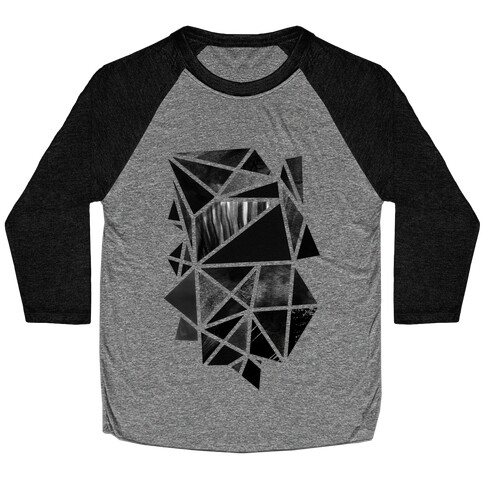 Geometric Collage Baseball Tee