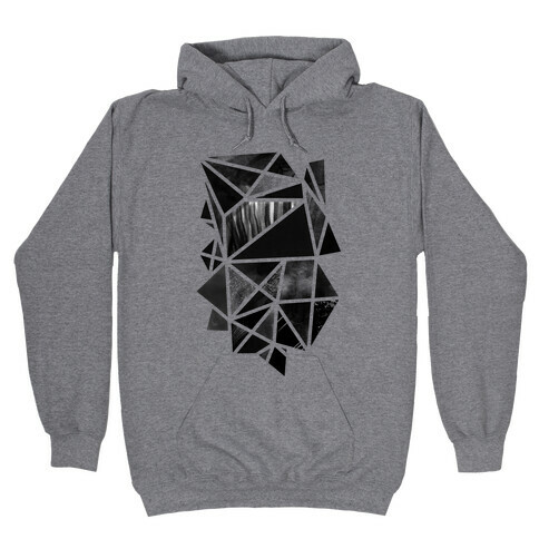 Geometric Collage Hooded Sweatshirt