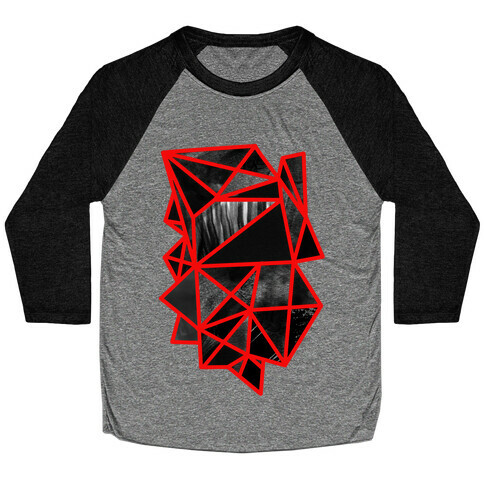 Geometric Collage Baseball Tee