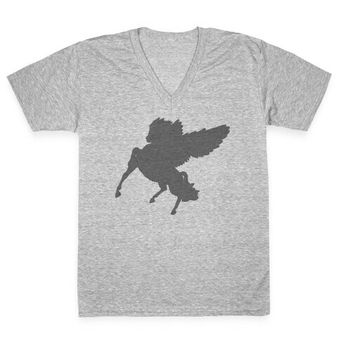 Greek Pegasus V-Neck Tee Shirt