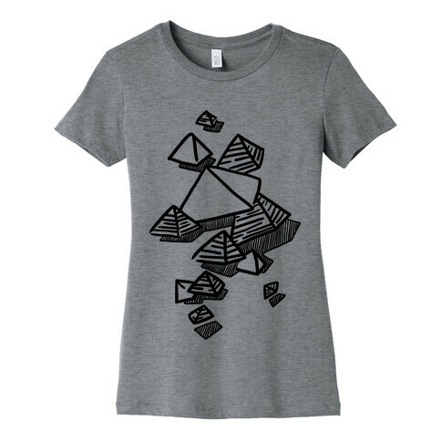 Geometric Pyramids Womens T-Shirt