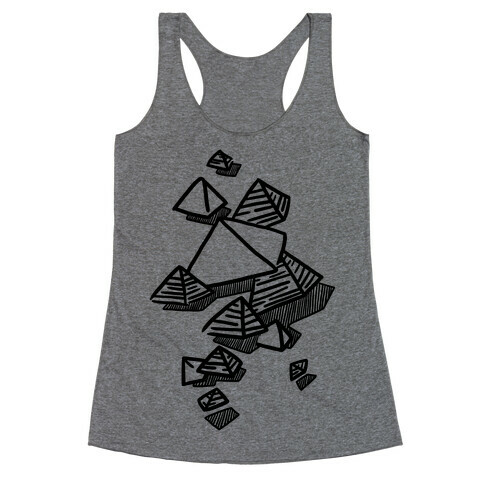 Geometric Pyramids Racerback Tank Top