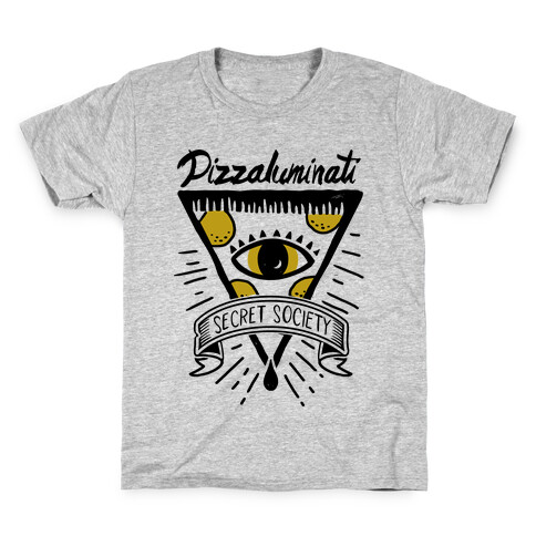Pizzaluminati Secret Society Kids T-Shirt