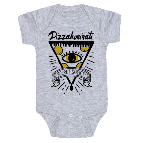 Pizzaluminati Secret Society Baby One-Piece