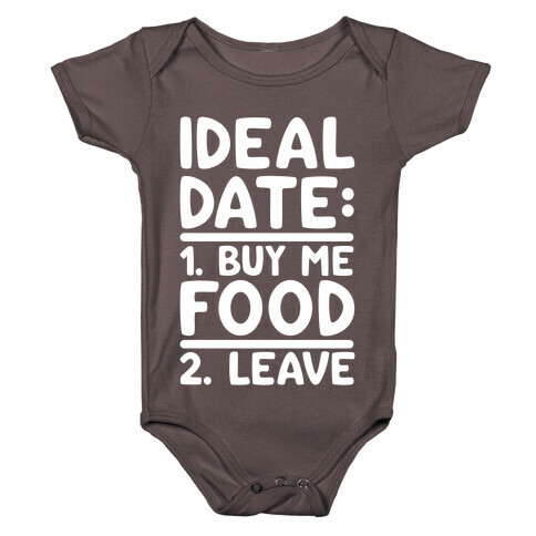 Ideal Date: Buy Me Food, Leave Baby One-Piece