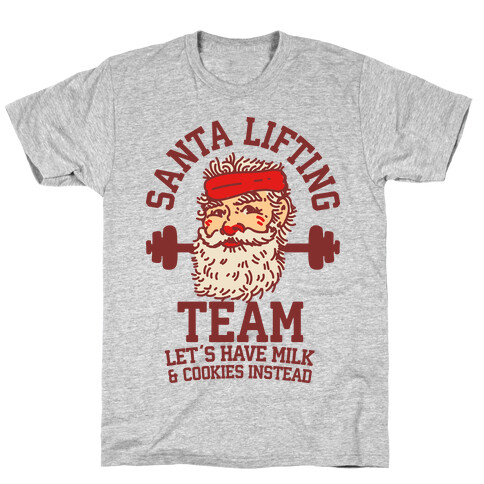 Santa Lifting Team T-Shirt