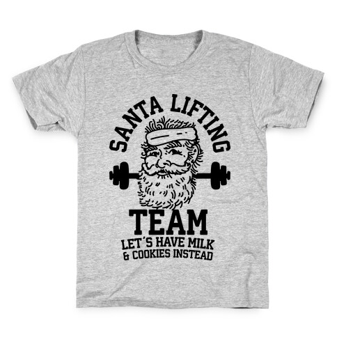 Santa Lifting Team Kids T-Shirt