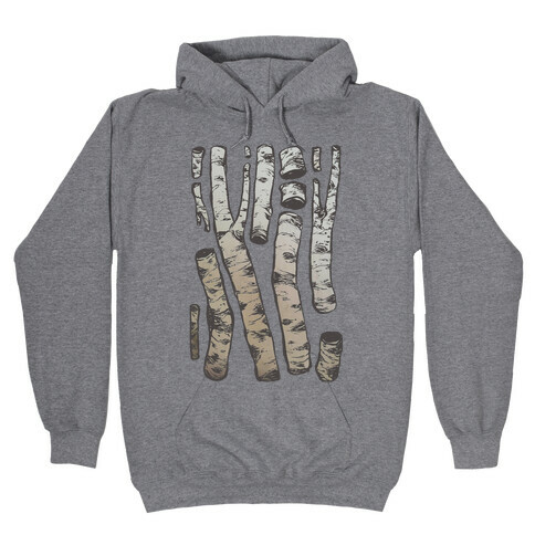 Birch Tree Cuttings Hooded Sweatshirt