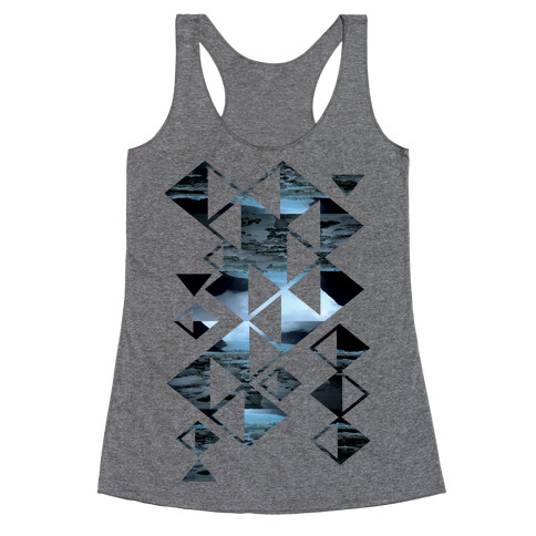 Glacier Collage Racerback Tank Top