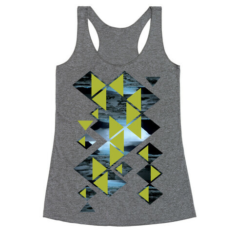 Glacier Collage Racerback Tank Top