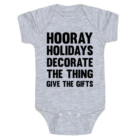 Hooray Holidays Baby One-Piece