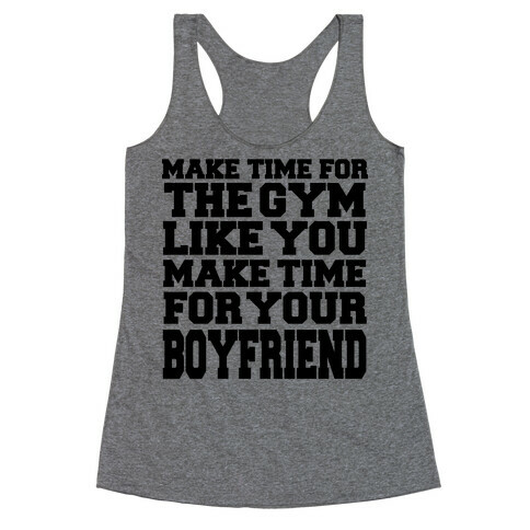 Make Time for the Gym Racerback Tank Top