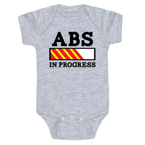 Abs in Progress Baby One-Piece