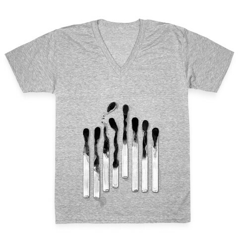Burnt Out Matches V-Neck Tee Shirt