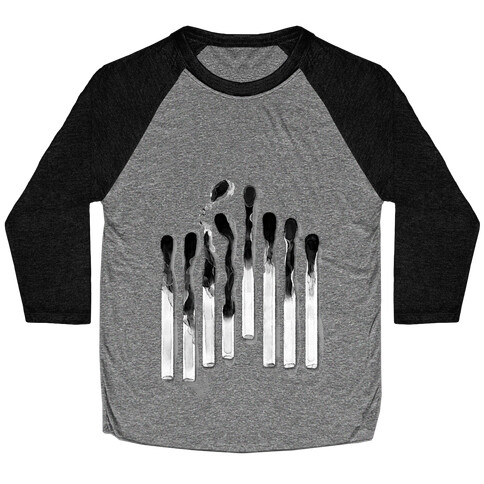 Burnt Out Matches Baseball Tee