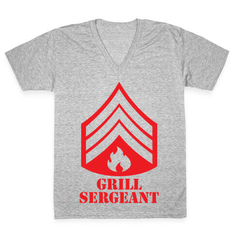 Grill Sergeant V-Neck Tee Shirt