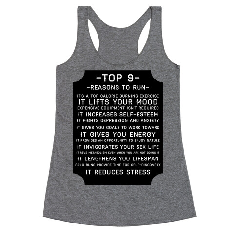 Top 9 reasons to run Racerback Tank Top