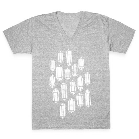 Crystal Collage V-Neck Tee Shirt