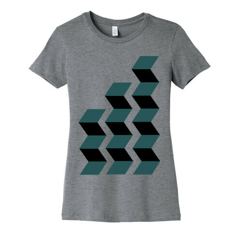 Geometric Folding Screen Womens T-Shirt