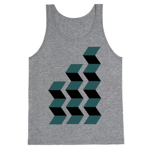 Geometric Folding Screen Tank Top