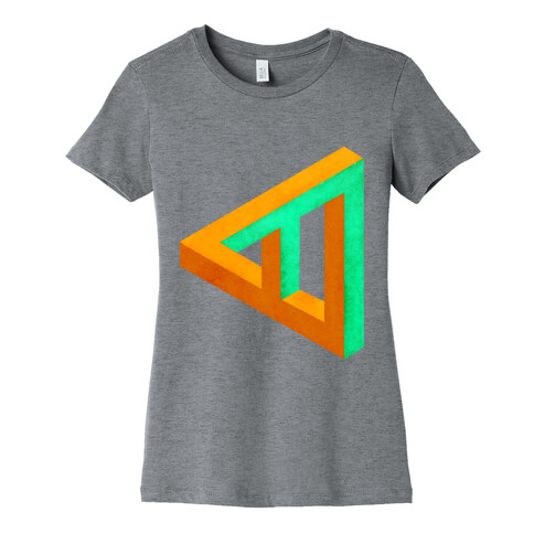 Triangle Optical Illusion Womens T-Shirt