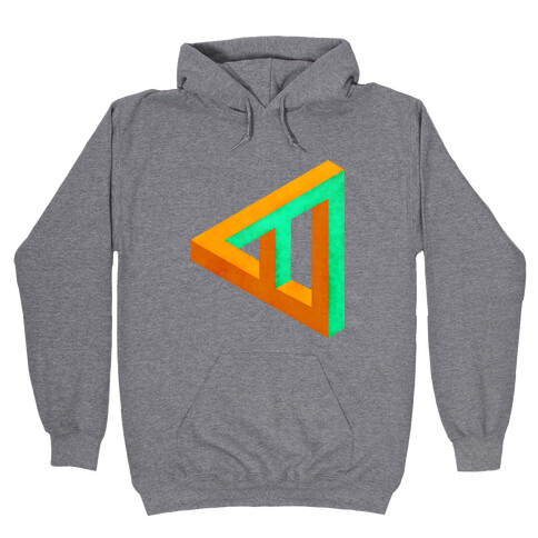 Triangle Optical Illusion Hooded Sweatshirt