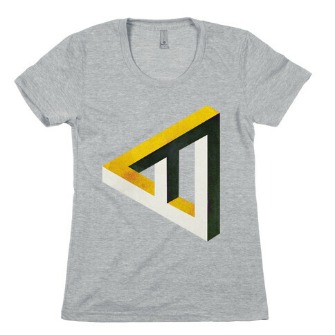 Triangle Optical Illusion Womens T-Shirt