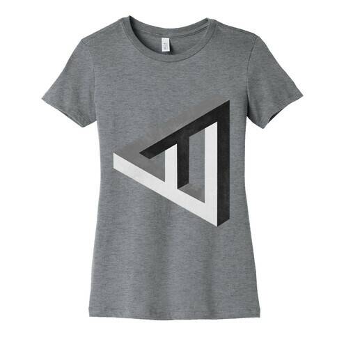 Triangle Optical Illusion Womens T-Shirt