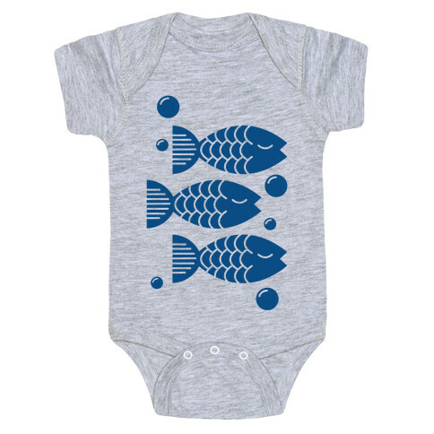 Geometric Fish Baby One-Piece