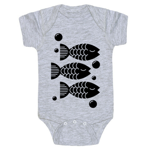 Geometric Fish Baby One-Piece