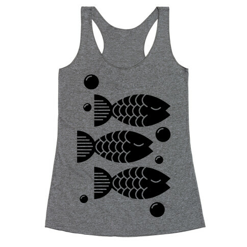 Geometric Fish Racerback Tank Top