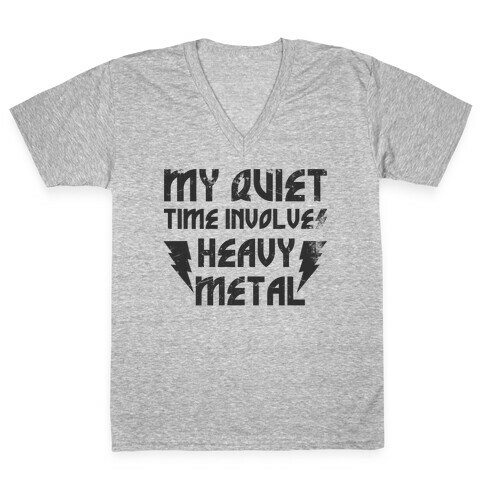 Heavy Metal V-Neck Tee Shirt