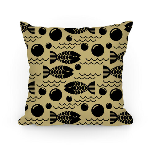 Geometric Fish Pillow