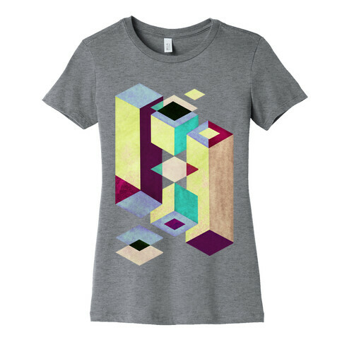 Geometry Optical Illusion Womens T-Shirt