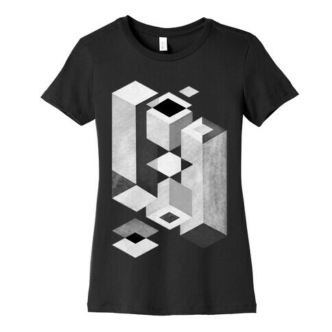 Geometry Optical Illusion Womens T-Shirt