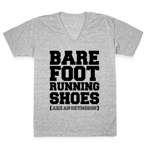 Barefoot Running V-Neck Tee Shirt