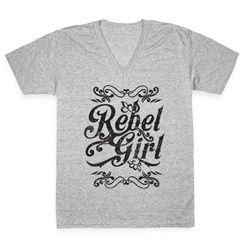 Rebel Girl V-Neck Tee Shirt