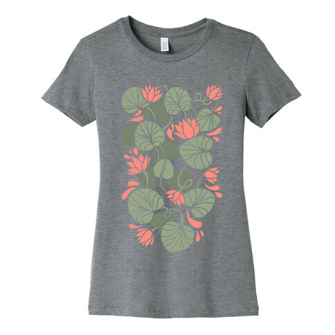 Art Nouveau Water Lilies Womens T-Shirt