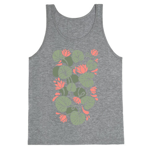 Art Nouveau Water Lilies Tank Top