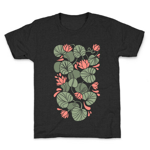 Art Nouveau Water Lilies Kids T-Shirt