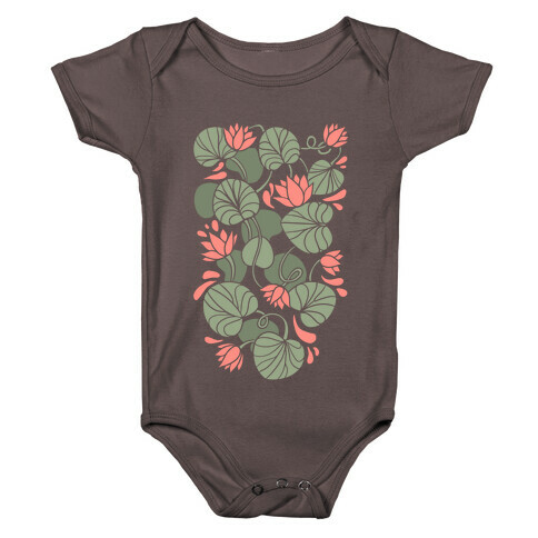 Art Nouveau Water Lilies Baby One-Piece